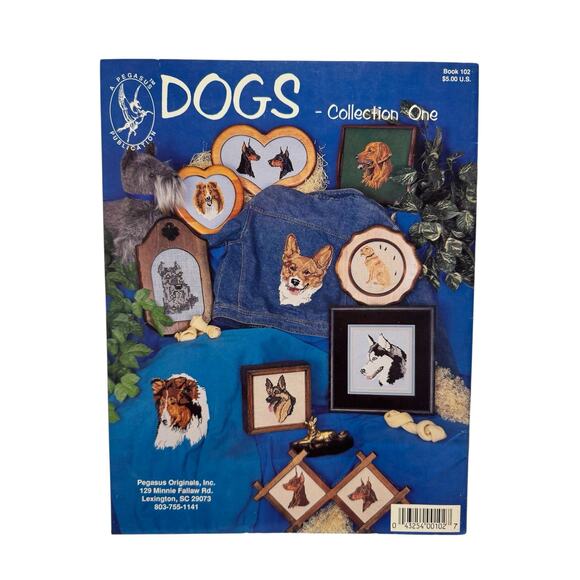 Vintage Dogs Collection 1 Book 1 Cross Stitch Design Pamphlet 1980 Pegasus Publi - Picture 3 of 3